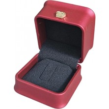 Özer Kutu Deri Yüzük Kutusu Lüks (Kırmızı)