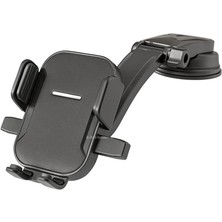 Vakumlu Araç Içi Telefon Tutucu 360 Derece Döner Konsola Göğüse Sabitlenebilir Güçlü Vantuzlu Ayarlanabilir Akıllı Telefon Standı Evrensel Uyum