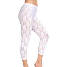 Lonca Tekstil Dantel Detaylı Şık Tayt