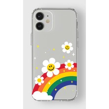 Manitoba Iphone 12 Mini Uyumlu Baskılı Yumuşak Silikon Şeffaf Telefon Kılıfı
