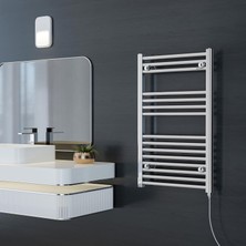 Hammam 800X600MM 300W Elektrikli Fişli Çok Borulu Karbon Çelik Havlupan Alya Krom
