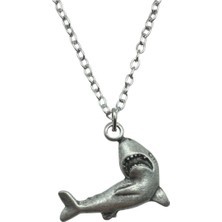Shark (Köpek Balığı) Figürlü Unisex Kolye – Güçlü, Cesur ve Denizci Ruhlu Tasarım