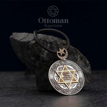 Design Ottoman Kuyumculuk Hz. Süleyman Mührü Gümüş Erkek Kolye