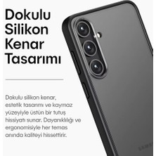 Galaxy S24 Plus Için Shade Mat Serisi Şok Emici Ultra Güçlü Yumuşak Silikon Kenar Arkası Sert Polikarbonat Darbeye Dayanıklı Mat Kılıf (Siyah, Galaxy S24 Plus)