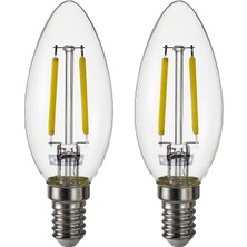 Ikea Solhetta LED Ampul E14 Işık Rengi Sıcak Beyaz 2 Adet 00591427
