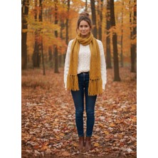 As Reyon Saçaklı Triko Atkı Şal