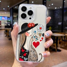 3gen Case Iphone 14 Pro Max Kılıf Desenli Lüx Şeffaf Silikon Kılıf GEN15