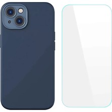 Najmaddin Baseus Liquid Silica Gel iPhone 14 6.1 Silikon Kılıf + Tempered Ekran Koruyucu Set - NJ001P-4GD79