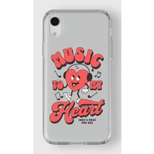 Manitoba Iphone Xr Uyumlu Baskılı Yumuşak Silikon Şeffaf Telefon Kılıfı