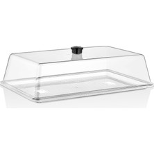 GastroPlast Fanus ve Tepsi Seti (410 x 260 Mm) - Kafe, Pastane ve Restoranlar Için Servis Seti - Profesyonel Servis ve Sunum Ekipmanı