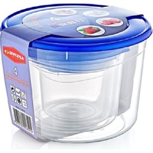  4'lü derin saklama kabı seti