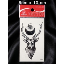 Tattoo Geçici Dövme 1-2 Hafta Kalıcı Minimal Geyik T-001