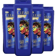 Clear Men Kepeğe Karşı Etkili Şampuan Legend By Cr7 Cristiano Ronaldo 350 ml 4 Adet