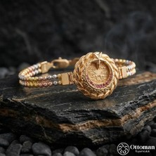 Design Ottoman Kuyumculuk Ayyıldız Motifli Gümüş Bileklik