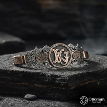 Design Ottoman Kuyumculuk Kişiye Özel Harfli Gümüş Erkek Bileklik