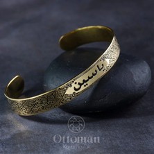 Design Ottoman Kuyumculuk Gravür Isimli Gümüş Erkek Bileklik