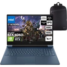 Hp Victus 16-R1041NT I7-14700HX 32-Gbddr5 4 Tb RTX4060 (8gb-Gddr6) 16.1" Full Hd Freedos + Hmf Sırt Çantası 9J243EAHMF12