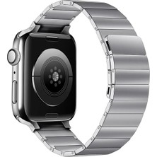 Apple Watch 38MM KR404 Huks Kordon - Gümüş Modern Asır (4938)