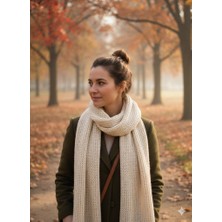 As Reyon Saçaklı Triko Düz Atkı