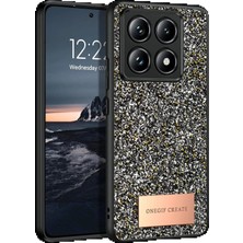 Xiaomi Mi 14T Pro Bright Simli Kapak - Gümüş Modern Asır (4938)