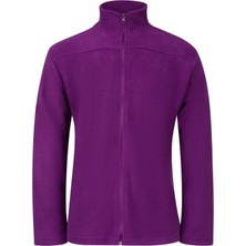 2AS Larry Erkek Tam Fermuarlı Polar Sweatshirt Mor