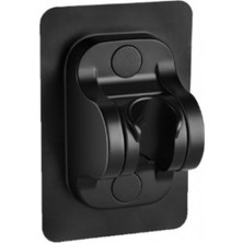 Yapışkanlı Duş Başlığı Tutucu Ayarlı Siyah Grandordesing (4970)