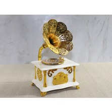 Gramofon Müzik Kutusu Beyaz Grandordesing (4970)