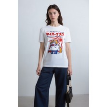 Matsuri Wrestlıng Fıghter Japon Kaplan Baskılı  T-Shirt