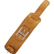 Apple Watch 42MM NL17 Deri Kordon - Taba Modern Asır (4938)