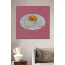 Teona Ahşap Dekoratif Ahşap Dikdörtgen Tablo Krem Karamel