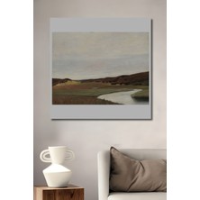 Teona Ahşap Dekoratif Ahşap Dikdörtgen Tablo Sessiz Vadi