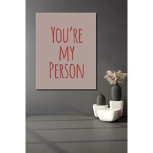 Teona Ahşap Dekoratif Ahşap Dikdörtgen Tablo Sen Benimsin