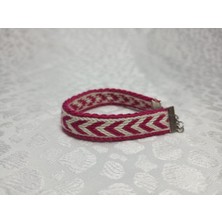 El Yapımı Dokuma Zincirli Bileklik- Bujiteri Takı