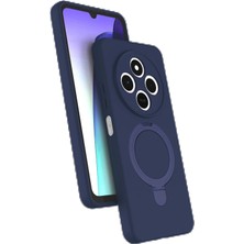 Xiaomi Redmi 14C Regal Magsafe Standlı Kapak - Lacivert Modern Asır (4938)