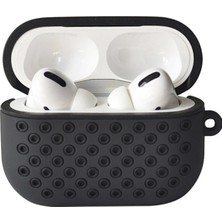 Airpods Pro 2 (2.nesil) Spor Delikli Kılıf - Siyah-Siyah Modern Asır (4938)