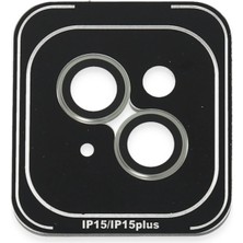 iPhone 15 Pvd Metal Kamera Lens - Yeşil Modern Asır (4938)