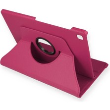 CP120 Samsung Galaxy P610 Tab S6 Lite 10.4 Kılıf 360 Tablet Deri Kılıf - Pembe Modern Asır (392