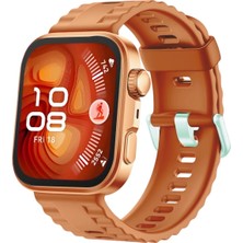 Huawei Fit 4 Nova Silikon Kordon - Turuncu Modern Asır (3927)