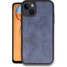 CP120 iPhone 14 Kılıf Aras Deri Kapak - Lacivert Modern Asır (3927)