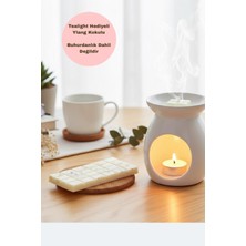 Trend Mum Tealight Hediyeli Buhurdanlık Koku Tableti %100SOYAWAX Melts Buhurdanlık Mumu,buhurdanlık Kokulu Mum