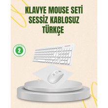 Kablosuz Klavye ve Mouse Seti - Ergonomik Tasarım, Sessiz Kullanım, Geniş Uyumluluk Modern Asır