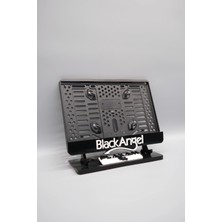 Plakam54 Black Angel 3D Kabartmalı Siyah Pleksi Motor Plakalığı