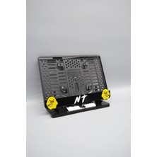 Plakam54 Katil Civciv Nt Yazılı 3D Kabartmalı Siyah Pleksi Motor Plakalığı