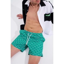 Erkek Machinist Deniz Şortu Elektrik Yeşili