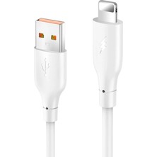 DC64 USB To Lightning 1m 3.0A Hızlı Şarj Kablo - Beyaz Modern Asır (3927)