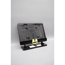 Plakam54 Neon Yüz 3D Kabartmalı Pleksi Sarı Motor Plakalığı