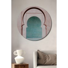 Teona Ahşap Dekoratif Ahşap Yuvarlak Tablo Mistik Geçit