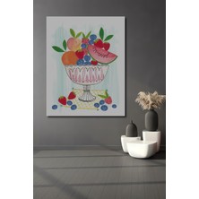 Teona Ahşap Dekoratif Ahşap Dikdörtgen Tablo Meyve Kasesi