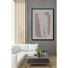 Teona Ahşap Dekoratif Ahşap Dikdörtgen Tablo Soyut Düşler Çerçeve Görünümlü