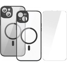 Baseus Frame Series iPhone 14 Plus 6.7 Kamera Koruyuculu Magsafe Kılıf + Tempered  - KR0025-5OS39